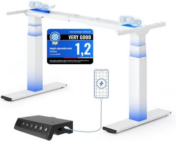 Zit sta bureau - Elektrisch - Verstelbaar - Bureauframe - Wi, Verzenden, Zo goed als nieuw