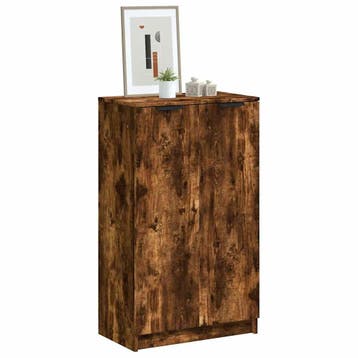 vidaXL Schoenenkast 59x35x100 cm bewerkt hout gerookt, Verzenden, Nieuw
