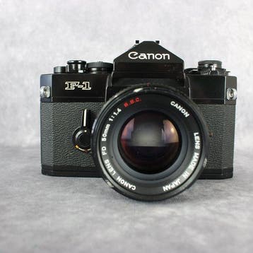 Canon Old F1+ FD 50mm F1.4 S.S.C. Analoge camera, Nieuw