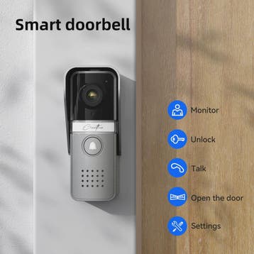 TMEZON 4-Draads Videosysteem: 7" Intercom met Deurtelefoon &, Verzenden, Nieuw