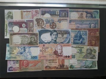 Portugal en koloniën. - 20 banknotes - various dates (Zonder