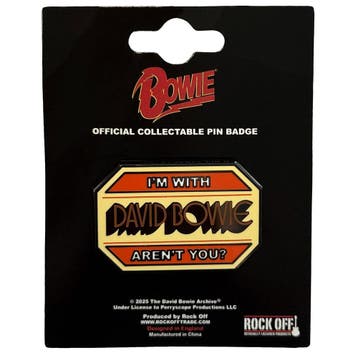 David Bowie Im With... - Pin officiële merchandise, Ophalen of Verzenden, Nieuw, Kleding