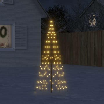 vidaXL LED-kerstboom 200 LEDs warm wit 180 cm, Diversen, Verzenden, Nieuw