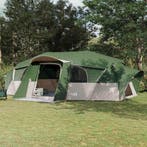 vidaXL Gezinstent met regenzeil waterafstotend tunnel Groen, Verzenden, Nieuw