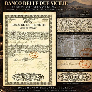 Italië. Ducato 1848 - Regno delle Due Sicilie – Fede di