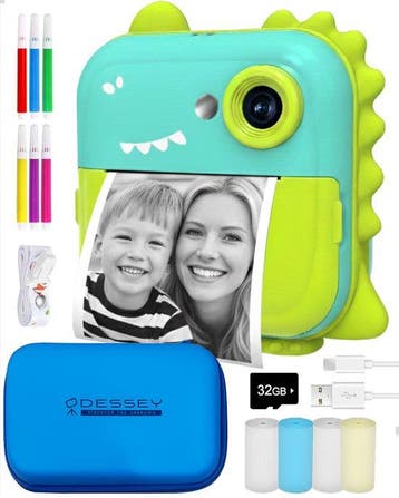 2dekans | ODESSEY Kindercamera met Printer - Full HD -, Ophalen of Verzenden, Zo goed als nieuw