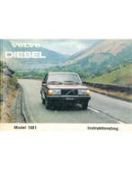 1981 VOLVO 240 DIESELINSTRUCTIEBOEKJE DEENS, Auto diversen, Handleidingen en Instructieboekjes