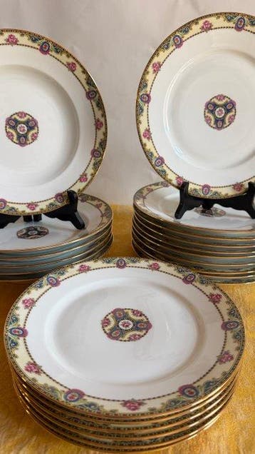 Limoges - Frederic Legrand - Eetservies - Porselein, Verguld