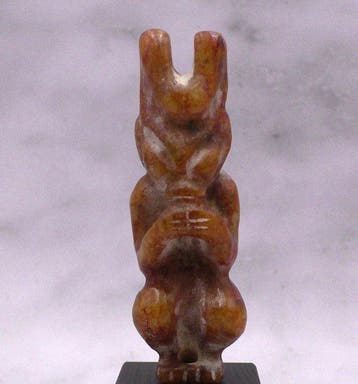 sculptuur, Hongshan Cultuur Stijl Gehoornde Godheid, Verzamelen