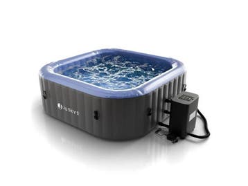 Veiling - Opblaasbare Whirlpool - 4-6 personen - Grijs / Bla, Tuin en Terras, Nieuw