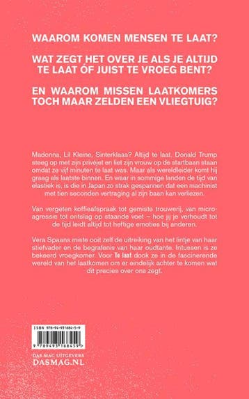 Te laat - Vera Spaans 9789493168459, Verzenden, Zo goed als nieuw, Vera Spaans