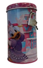Spaarpot met slot voor kinderen - Minnie Mouse en Katrien, Verzamelen, Nieuw
