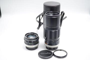 Minolta MC Rokkor-PF 55mm f/1.7 + MC TELE ROKKOR-PE 200mm, Nieuw