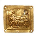 Oud-Romeins Goud Gedenkplaat met verpleegscène