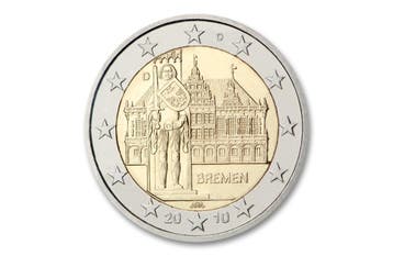 2 euro Bremen 2010 - Duitsland, Postzegels en Munten, Verzenden