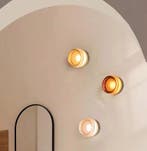 Moderne LED Wandlamp Glas | Designlamp Oranje, Wit of Grijs, Verzenden, Nieuw, Glas