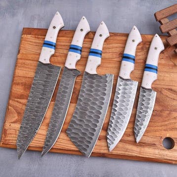 Highstandardcrafts Handmade - Keukenmes - Kitchen knife set
