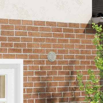 vidaXL Luchtventilatie roosters 4 st Zilver 125 mm Roestvrij, Verzenden, Nieuw