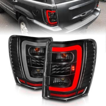 ANZO 1999-2004 Jeep Grand Cherokee LED Tail Lights w/ Light, Ophalen of Verzenden, Nieuw