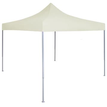 vidaXL Partytent professioneel inklapbaar 2x2 m staal crème, Verzenden, Nieuw, Partytent