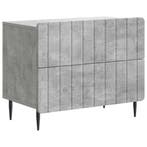 vidaXL Nachtkastje Betongrijs 62 x 34,5 x 49,5 cm Bewerkt, Minder dan 45 cm, Verzenden, Nieuw, Minder dan 55 cm