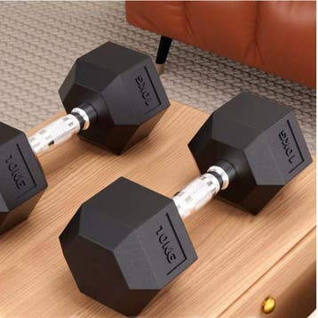Hexagon Dumbbell Set PVC Halters voor Thuis en Gym, Verzenden, Nieuw