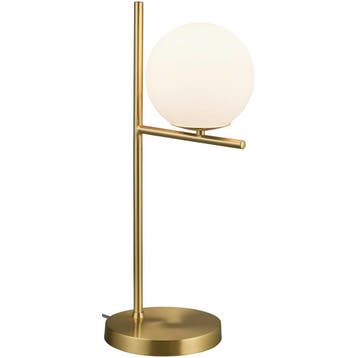 LED Tafellamp - Trion Pora - E14 Fitting - Rond - Mat Goud -, Ophalen of Verzenden, Nieuw, Metaal