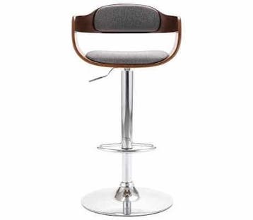Barkruk grijs 49,5x47,5cm - nu 46% goedkoper, Huis en Inrichting, Met voetsteun, 60 tot 90 cm, Ophalen of Verzenden, Zo goed als nieuw