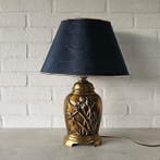 Tafellamp - Bloemig - Gegoten messing - Irissen en de libel