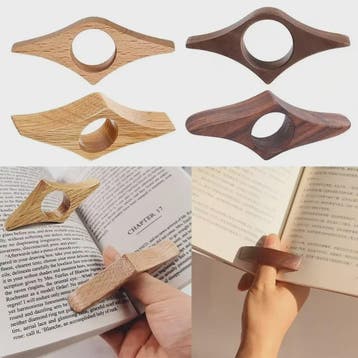 Houten Duim Boekenlegger - Eén Hand Lezen Boeksteun, Verzenden, Nieuw