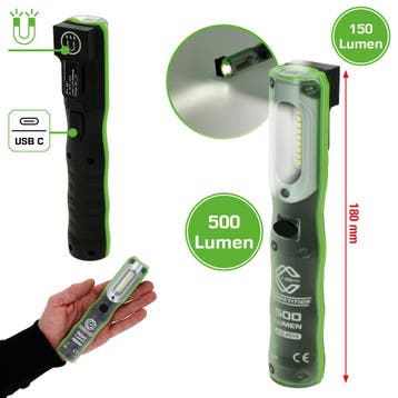 Competition Oplaadbare LED Werklamp 500 Lumen, Verzenden, Nieuw
