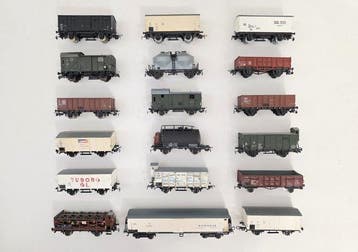 Piko H0 - Modeltrein goederenwagonset (18) - DR (DRB), CD,, Nieuw