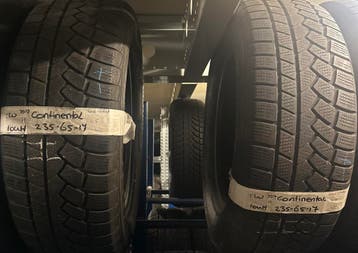 2x235-65-17 Continental Winter 4.5m €30 per band 235 65 17, Ophalen, Gebruikt, 17 inch, Winterbanden