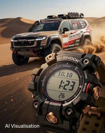 Casio - G-SHOCK MASTER OF G MUDMAN × TEAM LAND CRUISER -, Nieuw