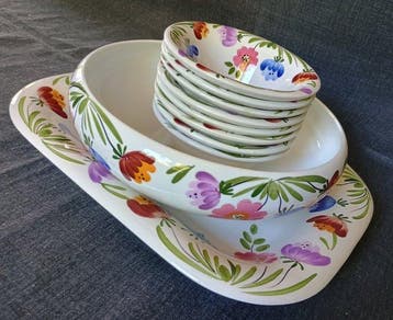 Richard Ginori - Cesare Lacca - Tafelservies (10) - Mondovì, Antiek en Kunst