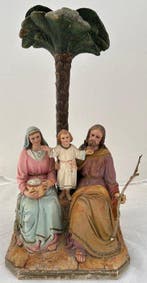 Olot - Beeld, La Sagrada Familia - 51 cm - houtpulp, hout