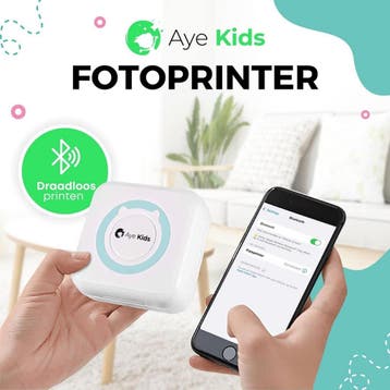 AyeKids Fotoprinter voor Smartphone met Wifi &amp; Bluetooth, Ophalen of Verzenden, Zo goed als nieuw, AyeKids