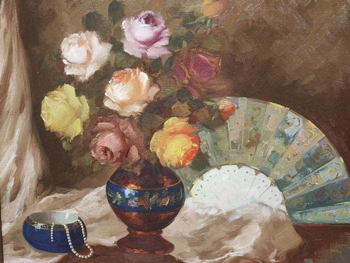 Europese school (XX) - Bodegón flamenco, Antiek en Kunst, Kunst | Schilderijen | Klassiek