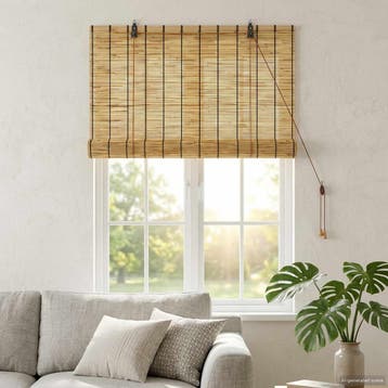vidaXL Rolgordijn Naturel 60 x 160 cm Riet, Verzenden, Nieuw, Bruin