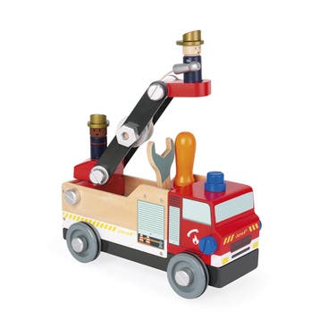 Janod houten brandweerauto - Brico van €53,99 voor €42,90, Ophalen of Verzenden, Nieuw