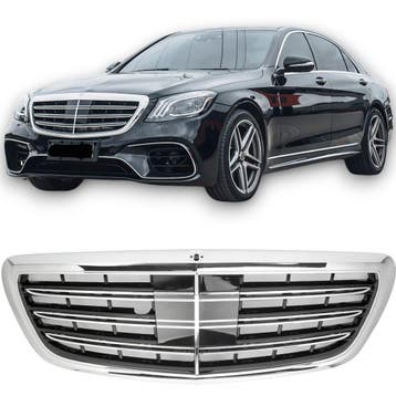 Grille geschikt voor W222 S-Klasse chrome + Nachtzicht | 201, Ophalen of Verzenden