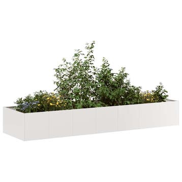 vidaXL Plantenbak 280x80x40 cm roestvrij staal, Verzenden, Nieuw, Metaal, 60 tot 100 cm
