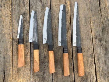 Keukenmes - Handgemaakte koksmesset (5 stuks) Japans