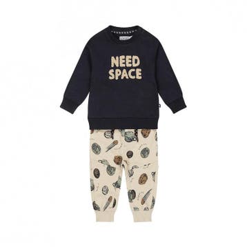 Dirkje 2 pce babysuit Space - 62 (2-4 maanden), Ophalen of Verzenden, Nieuw
