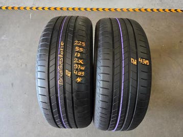 225/55/17 97W* BRIDGESTONE ZOMERBANDEN 6,8MM PROFIEL 2X, Auto-onderdelen, Ophalen, Gebruikt, 17 inch, Band(en)