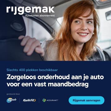 Rijgemak: vast bedrag voor onderhoud, APK en pechhulp, Nieuw