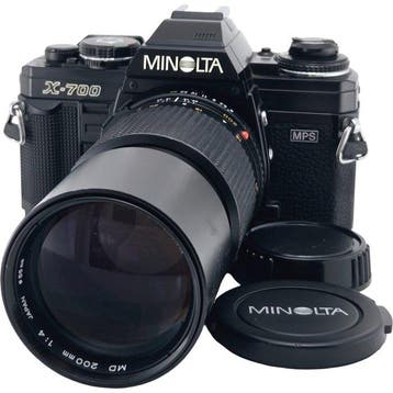 Minolta X-700 + MD 4/200mm - CLA´d | Single lens reflex, Nieuw