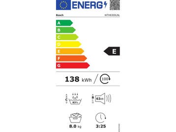 BOSCH WTH8300LNL - Warmtepompdroger - 8 kg vulgewicht - Auto, Witgoed en Apparatuur, Wasdrogers, Verzenden, Zo goed als nieuw