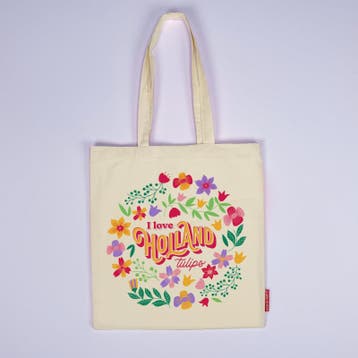 Tas katoen Love tulips Holland, Ophalen of Verzenden, Nieuw