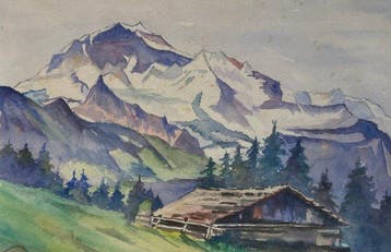Giovanni Giacometti (1868-1933), Scuola di - Paesaggio